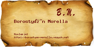 Borostyán Morella névjegykártya